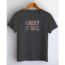 Buzagi Creep Dijital Baskı Regular Kalıp Siyah Unisex Tişört