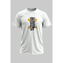 Buzagi Organik Pamuk Dijital Baskılı Regular Kalıp Beyaz Tişört