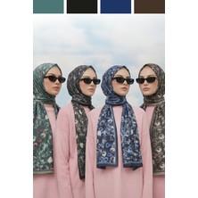 Kamer Scarf Soft Pamuk Desenli Şal Leylazar Serisi 4'lü Paket