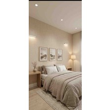 Oskar Kendinden Desenli Silinebilir Duvar Kağıdı 5 Metrekare