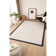 Merinos Yeni Nesil Çerçeveli Sisal Yumuşak Dokuma Kilim Kaymaz Pamuk Taban Bordürlü Halı