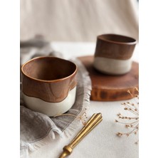 Nora Atelier Ceramic Earth Serisi, Kulpsuz Kübik Form Mug