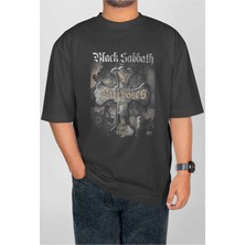 Buzagi Black Sabbath Dijital Baskı Oversize Unisex Tişört