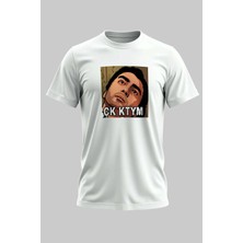 Buzagi Çk Ktym Kurtlar Vadisi Dijital Baskı Regular Kalıp Beyaz Unisex Tişört