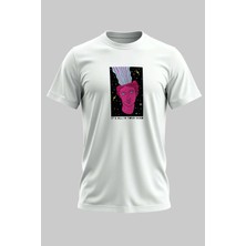 Buzagi In Your Head Dijital Baskı Regular Kalıp Beyaz Unisex Tişört