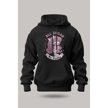 Buzagi All Sugar Oversize Kapüşonlu Unisex Şardonlu Sweatshirt