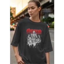 Buzagi Kreator Dijital Baskı Oversize Unisex Tişört
