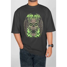 Buzagi Overkill Dijital Baskı Oversize Unisex Tişört