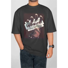Buzagi Judas Priest Dijital Baskı Oversize Unisex Tişört