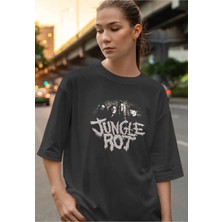 Buzagi Jungle Rot Dijital Baskı Oversize Unisex Tişört