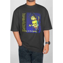 Buzagi Iron Maiden Dijital Baskı Oversize Unisex Tişört