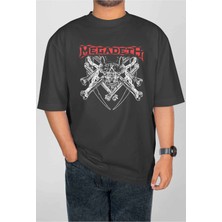 Buzagi Megadeth Dijital Baskı Oversize Unisex Tişört