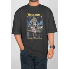 Buzagi Megadeth Dijital Baskı Oversize Unisex Tişört
