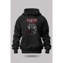 Buzagi Scorpions Oversize Kapüşonlu Unisex Şardonlu Sweatshirt