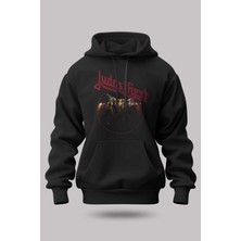 Buzagi Judas Priest Oversize Kapüşonlu Unisex Şardonlu Sweatshirt
