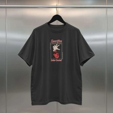 Buzagi Sacrifice Dijital Baskı Oversize Unisex Siyah T-Shirt