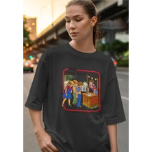 Buzagi Toby Dijital Baskı Oversize Unisex Tişört