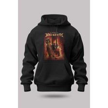 Buzagi Megadeth Oversize Kapüşonlu Unisex Şardonlu Sweatshirt