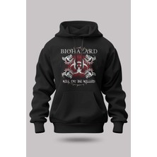 Buzagi Biohazard Oversize Kapüşonlu Unisex Şardonlu Sweatshirt