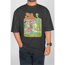 Buzagi Portrait Dijital Baskı Oversize Unisex Tişört