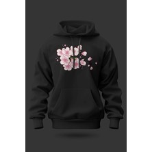 Buzagi Sakura Oversize Kapüşonlu Unisex Şardonlu Sweatshirt