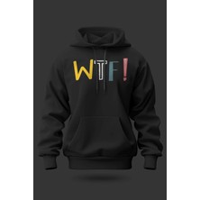 Buzagi Wtf Oversize Kapüşonlu Unisex Şardonlu Sweatshirt