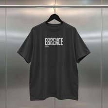 Buzagi Essence Dijital Baskılı Oversize Siyah Tişört