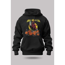 Buzagi Helloween Oversize Kapüşonlu Unisex Şardonlu Sweatshirt