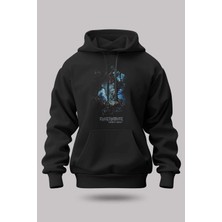 Buzagi Iron Maiden Oversize Kapüşonlu Unisex Şardonlu Sweatshirt