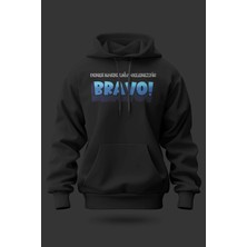 Buzagi Bravo Oversize Kapüşonlu Unisex Şardonlu Sweatshirt