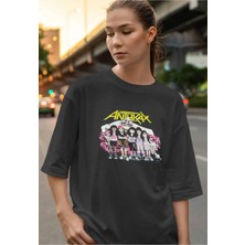 Buzagi Anthrax Dijital Baskı Oversize Unisex Tişört