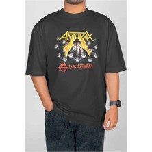 Buzagi Anthrax Dijital Baskı Oversize Unisex Tişört