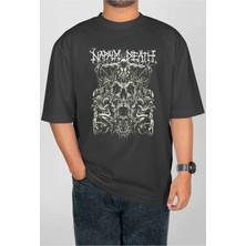 Buzagi Napalm Death Dijital Baskı Oversize Unisex Tişört