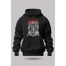 Buzagi Slayer Oversize Kapüşonlu Unisex Şardonlu Sweatshirt