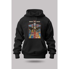 Buzagi Alien Abduction Oversize Kapüşonlu Unisex Şardonlu Sweatshirt