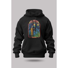 Buzagi Clown Oversize Kapüşonlu Unisex Şardonlu Sweatshirt