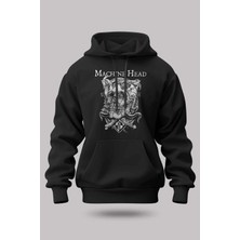 Buzagi Machine Head Oversize Kapüşonlu Unisex Şardonlu Sweatshirt