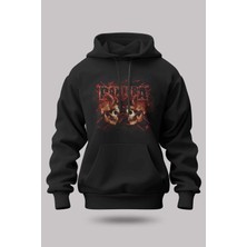 Buzagi Pantera Oversize Kapüşonlu Unisex Şardonlu Sweatshirt