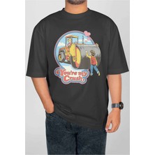 Buzagi Existencial Dijital Baskı Oversize Unisex Tişört