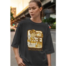Buzagi Time Travel Dijital Baskı Oversize Unisex Tişört