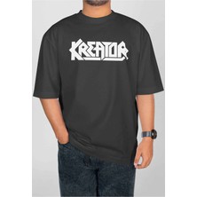 Buzagi Kreator Dijital Baskı Oversize Unisex Tişört