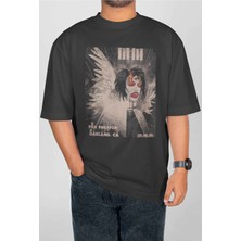 Buzagi Marilyn Manson Dijital Baskı Oversize Unisex Tişört