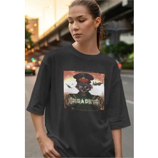 Buzagi Misfits Dijital Baskı Oversize Unisex Tişört