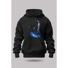 Buzagi Rey De La Noche Oversize Kapüşonlu Unisex Şardonlu Sweatshirt