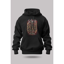 Buzagi Slayer Oversize Kapüşonlu Unisex Şardonlu Sweatshirt