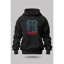 Buzagi Slipknot Oversize Kapüşonlu Unisex Şardonlu Sweatshirt