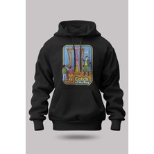 Buzagi Cat Fish Oversize Kapüşonlu Unisex Şardonlu Sweatshirt