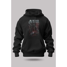 Buzagi Asking Alexandria Oversize Kapüşonlu Unisex Şardonlu Sweatshirt
