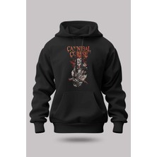 Buzagi Cannibal Corpse Oversize Kapüşonlu Unisex Şardonlu Sweatshirt
