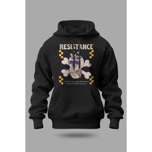 Buzagi Resistance Oversize Kapüşonlu Unisex Şardonlu Sweatshirt